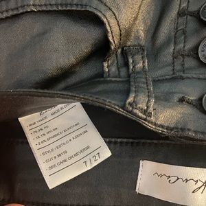 KanCan leather look stretch high rise pants Size 7/27